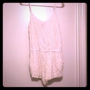 White lace romper